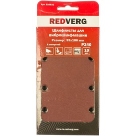 Шлифлист REDVERG 93х186мм Р240 10шт (920831)